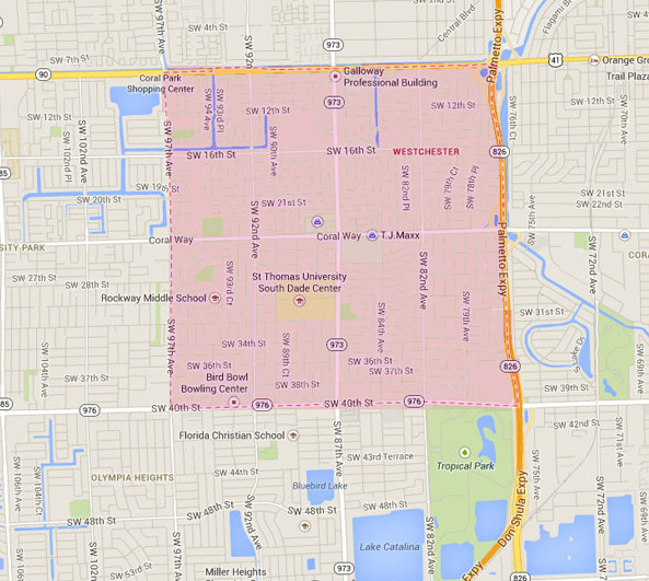 Westchester Map
